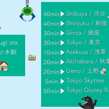Ferienwohnung 四ツ木駅徒歩2分リノベーション済み家具家電無料wifi完備スカイツリー電車5分 Präfektur Tokio Exterior foto